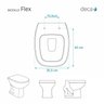 Assento Sanitário Poliéster Para Louça Flex (Deca) Aço Sedile - 3