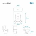 Ver imagem 5 de Assento Sanitário Poliéster Para Louça Gap (Roca) Super Luxo Croma Sedile