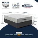 Ver imagem 7 de Cama Box Baú com Colchão de Molas Ensacadas Ortobom One Face Plenno Superpocket Casal 138cm