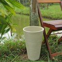 Ver imagem 5 de Kit Vaso Planta + Prato 35x25 Redondo Cônico Polietileno BGPLASTICOS BRANCO 006