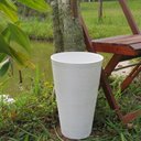 Ver imagem 7 de Kit Vaso Planta + Prato 35x25 Redondo Cônico Polietileno BGPLASTICOS BRANCO 006