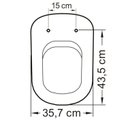 Ver imagem 5 de Assento Sanitário Poliéster Para Louça Life/Vogue Plus (Celite/Deca) Slow Close Croma Sedile