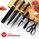 Ver imagem 2 de Kit Facas Churrasco 6 Peças Antiaderente Aço Inox