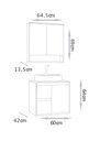 Ver mais imagens de Conjunto para Banheiro Nicole 60 Cm com Cuba e Espelheira - Fabribam