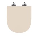 Ver imagem 1 de Assento Sanitário Poliéster Para Louça Link/Carrara/Belle Époque (Deca) Slow Close Croma Sedile