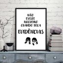 Ver imagem 2 de Quadro Não Há Roqueiro Se Tocar Evidências 33x24cm - com vidro:Madeira preta