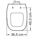 Ver imagem 5 de Assento Sanitário Poliéster Para Louça Angra/Avant/City/Like (Logasa/Incepa/Celite) Aço Sedile