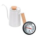 Ver imagem 1 de Chaleira Aço Inox Branca Bico Fino com Termômetro 550ml -ilc