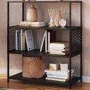 Ver imagem 2 de Estante Estilo Industrial 94 Cm com Tela P1024 Preto Pp