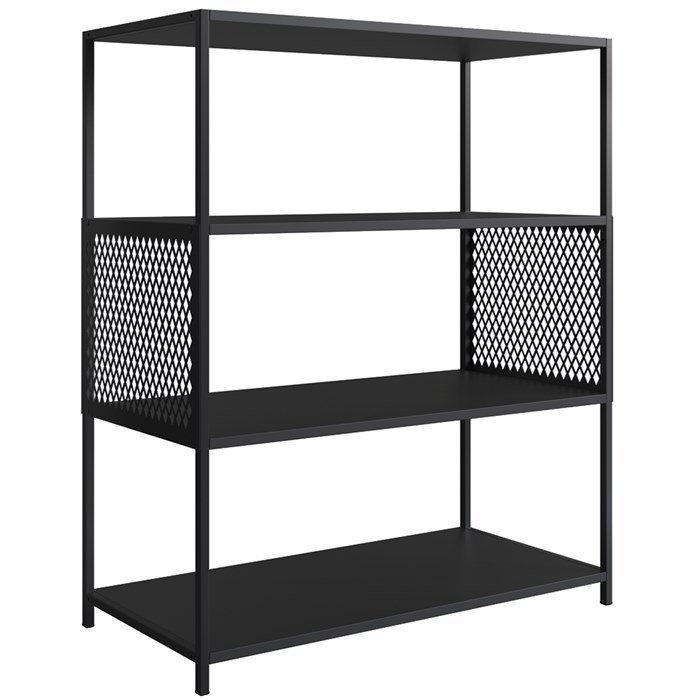 Estante Estilo Industrial 94 Cm com Tela P1024 Preto Pp