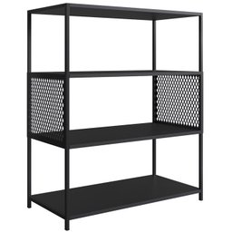 Estante Estilo Industrial 94 Cm com Tela P1024 Preto Pp - 1