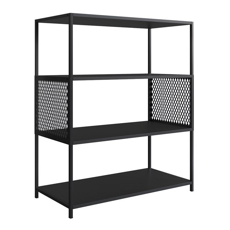 Estante Estilo Industrial 94 Cm com Tela P1024 Preto Pp