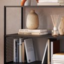 Ver imagem 6 de Estante Estilo Industrial 94 Cm com Tela P1024 Preto Pp