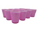 Ver imagem 1 de 10 Copos Bicolores Cozinha Suco Conjunto de Copos Rosa com Branco Dehaus Verde Escuro