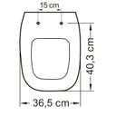 Ver imagem 5 de Assento Sanitário Poliéster Para Louça Angra/Avant/City/Like (Logasa/Incepa/Celite) Aço Sedile
