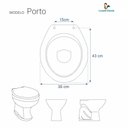 Ver imagem 3 de Assento Sanitário em Mdf Porto Branco para Bacia Luzarte