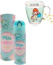 Ver imagem 3 de Kit Presente Dia Das Mães Garrafa Térmica Inox 450ml + Caneca Vidro 380ml Amor em Cada Detalhe:rosa