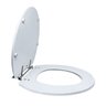 Assento Sanitário Poliéster Para Louça Azálea/Standard/Carina/Flamingo/Fiore/Sabará Aço (Reb. Aparen) Sedile - 2