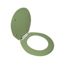 Ver imagem 2 de Assento Sanitário Poliéster para Louça Ravena/Izy (Deca) Aço Sedile Verde/Malva