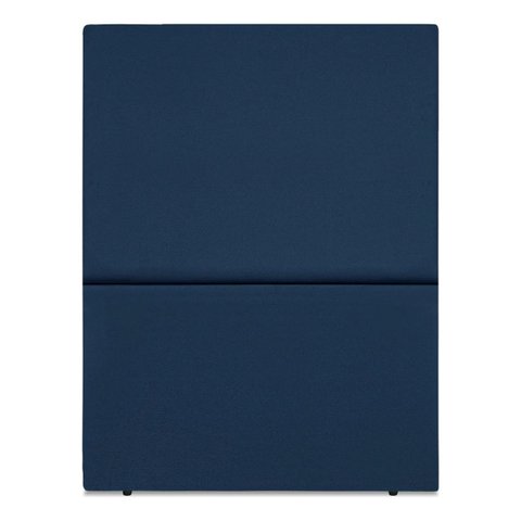 Cabeceira Cama Box Organica Solteiro 90cm Luna Suede C/frame Azul