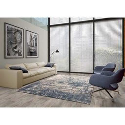 Tapete para Sala Belga Mykonos 170 Azul 1,95x2,50M - São Carlos - 4