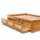 Ver imagem 6 de Cama Casal 6 Gaveta Dreams Madeira Maciça Marrom/Castanho R