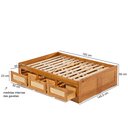 Ver imagem 7 de Cama Casal 6 Gaveta Dreams Madeira Maciça