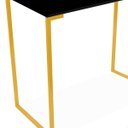 Ver imagem 6 de Escrivaninha Mesa de Apoio Industrial 900 Mm Dourado Preto