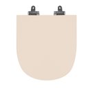 Ver imagem 1 de Assento Sanitário Poliéster Para Louça Link/Carrara/Belle Époque (Deca) Slow Close Croma Sedile