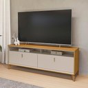 Ver imagem 2 de Rack Bancada Dubai 1.6 para Tv até 70" Polegadas Tauari/off White Fosco