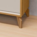 Ver imagem 5 de Rack Bancada Dubai 1.6 para Tv até 70" Polegadas Tauari/off White Fosco