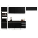 Ver imagem 6 de Armário de Cozinha Modulada 4 Peças CP12 com Pia Inox Preto - Lumil Lumil Móveis