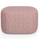Ver imagem 3 de Kit 02 Puffs Decorativo Orgânico para Living Quarto 70cm Doha W01 Linho Rosa - Lyam Decor