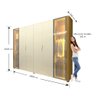 Guarda-roupa Casal 6 Portas com 2 Portas Reflecta com Pés com Led Innova 100% MDF - 5