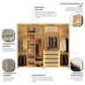 Guarda-roupa Casal 6 Portas com 2 Portas Reflecta com Pés com Led Innova 100% MDF - 5