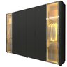 Guarda-roupa Casal 6 Portas com 2 Portas Reflecta com Pés com Led Innova 100% MDF - 3
