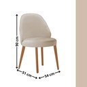 Ver imagem 3 de Mesa Florida Tampo Barril com 8 Cadeiras Suiça Linho