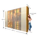 Ver imagem 5 de Guarda-roupa Casal 6 Portas com 4 Portas Reflecta com Pés com Led Innova 100% MDF
