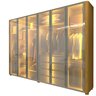 Guarda-roupa Casal 6 Portas com 6 Portas Reflecta com Pés com Led Innova 100% MDF - 3
