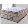 Cama Box King Colchão Ortofirm + Box 193x203x67 One Face Espuma D33 Dourado - 1
