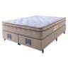 Cama Box King Colchão Ortofirm + Box 193x203x67 One Face Espuma D33 Dourado - 5