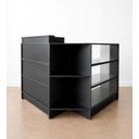 Ver imagem 1 de Balcão Caixa + Vitrine Lojas e Comércios em Geral 100% Mdf Preto - Suprema Móveis