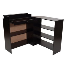 Balcão Caixa + Vitrine Lojas e Comércios em Geral 100% Mdf Preto - Suprema Móveis - 1