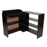 Balcão Caixa + Vitrine Lojas e Comércios em Geral 100% Mdf Preto - Suprema Móveis - 1