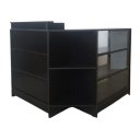 Ver imagem 2 de Balcão Caixa + Vitrine Lojas e Comércios em Geral 100% Mdf Preto - Suprema Móveis