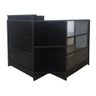 Balcão Caixa + Vitrine Lojas e Comércios em Geral 100% Mdf Preto - Suprema Móveis - 2