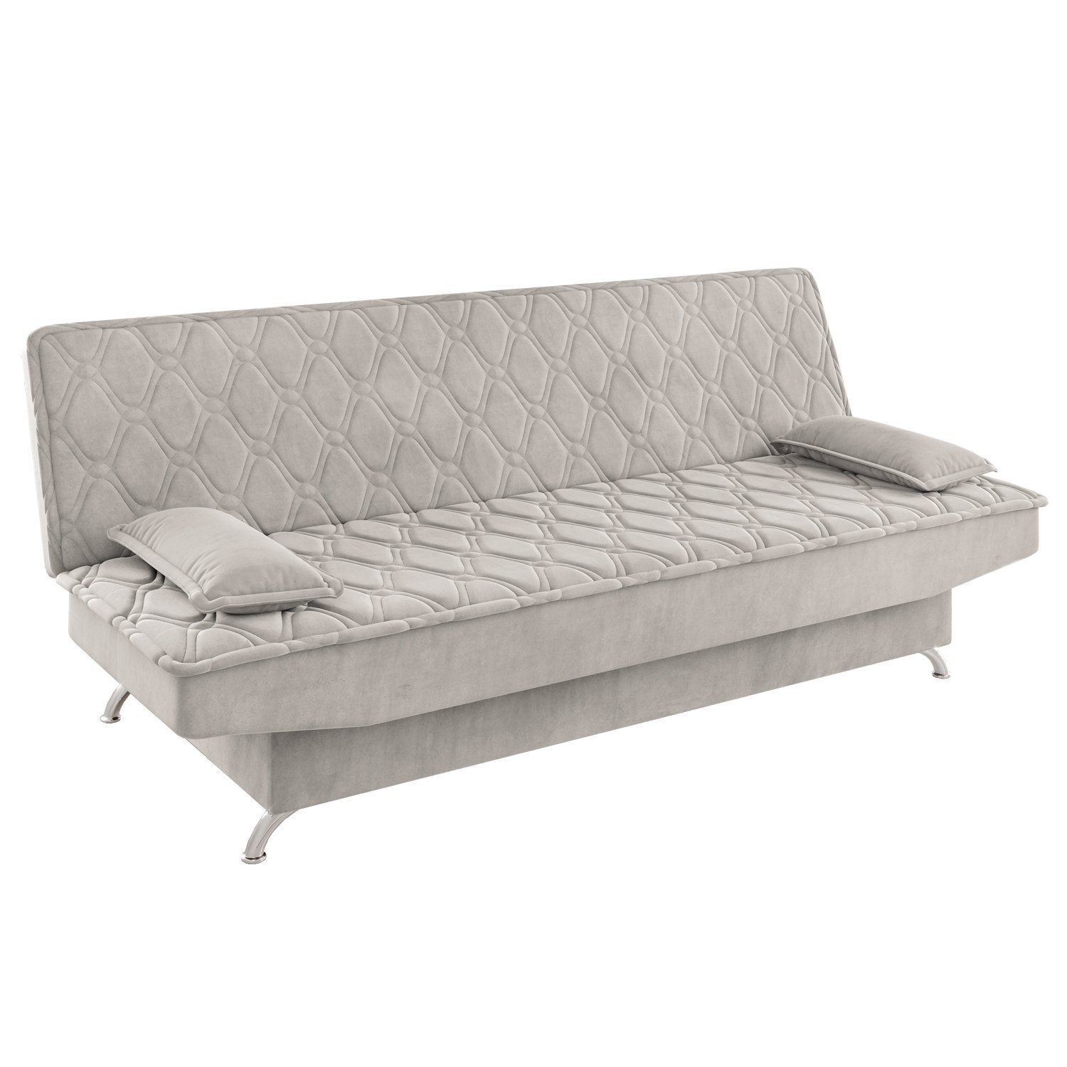 Sofa Cama Zenite 3 Lugares Reclinável com 2 Almofadas Soltas - 4