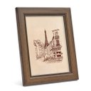 Ver imagem 1 de Porta Retrato de Mesa Decorativo com Vidro para Foto Marrom 15x20cm Decorar Casa, Quarto