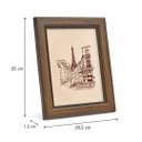 Ver imagem 4 de Porta Retrato de Mesa Decorativo com Vidro para Foto Marrom 15x20cm Decorar Casa, Quarto