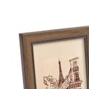 Ver imagem 3 de Porta Retrato de Mesa Decorativo com Vidro para Foto Marrom 15x20cm Decorar Casa, Quarto